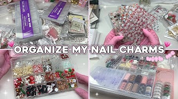 ORGANIZING ALL OF MY NEW NAIL SUPPLIES!💗 SATISFYING ORGANIZATION/DECLUTTER + ASMR