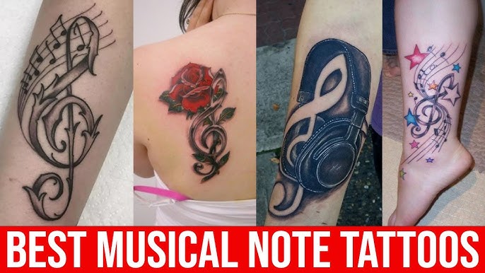 music symbols tattoos for men