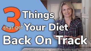 There are proven steps that you can take will get your diet back on
track and also build momentum so it seems silly to stop. i share three
thi...