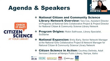 Celebrating Citizen Science in Libraries - National Library Network Webinar Series & CitSciMonth