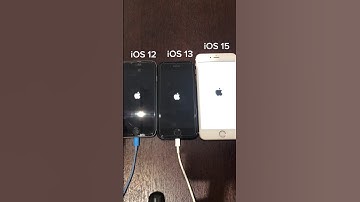 iPhone 6s on iOS 12 vs iOS 13 vs iOS 15 boot up test #shorts #iphone6s #ios12 #ios13 #ios15