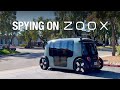 Zoox driverless shuttle on foster city public roads