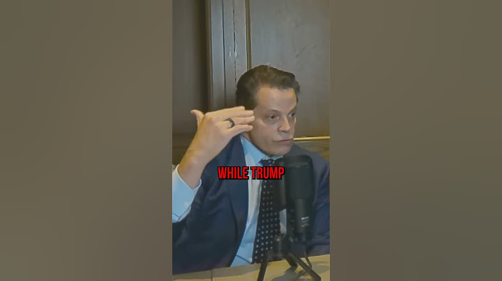 Trump Does Not Believe in The Free Press I Anthony Scaramucci