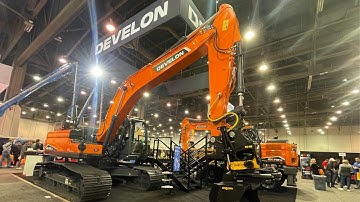 DEVELON DX225LC-7X Excavator at World of Concrete