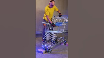 Transforming a shopping cart into the ultimate lazy chair