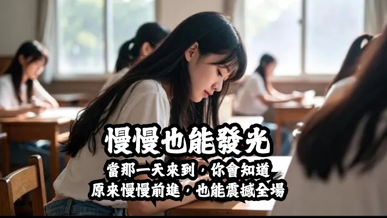 慢慢，也能發光#華語流行#原創音樂#獨立音樂#流行抒情#鋼琴流行#女聲歌曲#勵志歌曲#治癒系音樂#成長系歌曲
