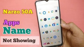 App name not showing android - Realme narzo app name not showing