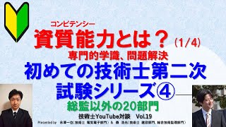 初めての技術士第二次試験シリーズ④　資質能力（コンピテンシー）とは？　専門的学識、問題解決　技術士YouTube対談Vol.19