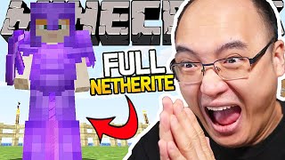 J'AI OBTENU MON FULL SET D'ARMURES EN NETHERITE SUR MINECRAFT !