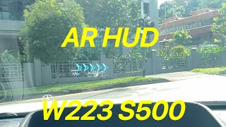 Augmented Reality HUD Navigation in Mercedes W223 S500L SA Code 445