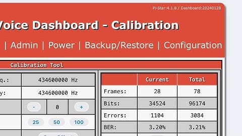 How to calibrate you pi-star hotspot or your zumspot for better quality audio and less bit error