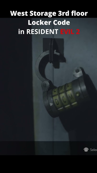 Resident Evil 2 3rd Floor Locker Code West Storage 3rd floor Locker Code in Resident Evil 2 - YouTube