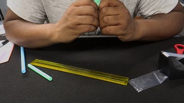 Mr Andre teaches you to make a Panpipe Flute with Straws (and tape, a ruler, and scissors)