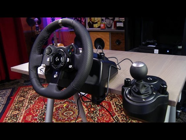 Logitech's G920 Driving Force racing wheel offers the ultimate in  high-octane simulation - YouTube