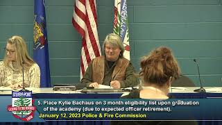 Police And Fire Commission Meeting - January 12, 2023