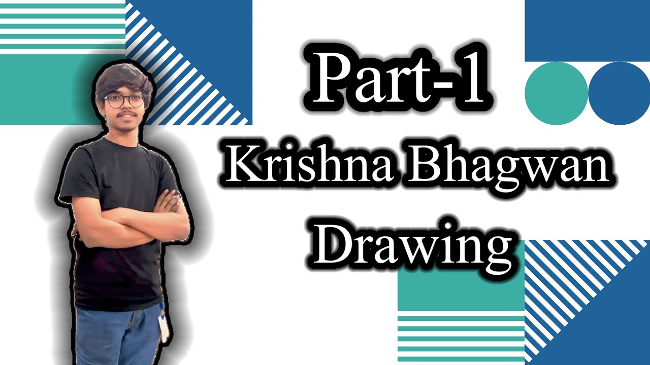PART-1 KRISHNA BHAGWAN DRAWING ✍️ | HARSH PAREKH ART & VLOG |
