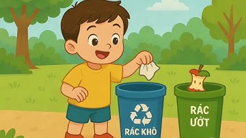 Dạy bé bỏ rác đúng nơi quy định