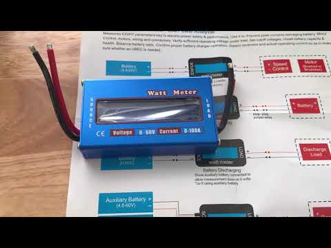 Cách lắp đồng hồ đo công suất điện 1 chiều DC ( Watt meter ).