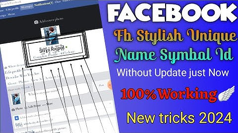 How to create unique stylish Update #emoji  #symbols name Facebook Id #2025 #facebook_stylish_name