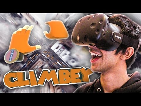 gta online funny moments 2018 CLIMBING RACES IN VR - CLIMBEY