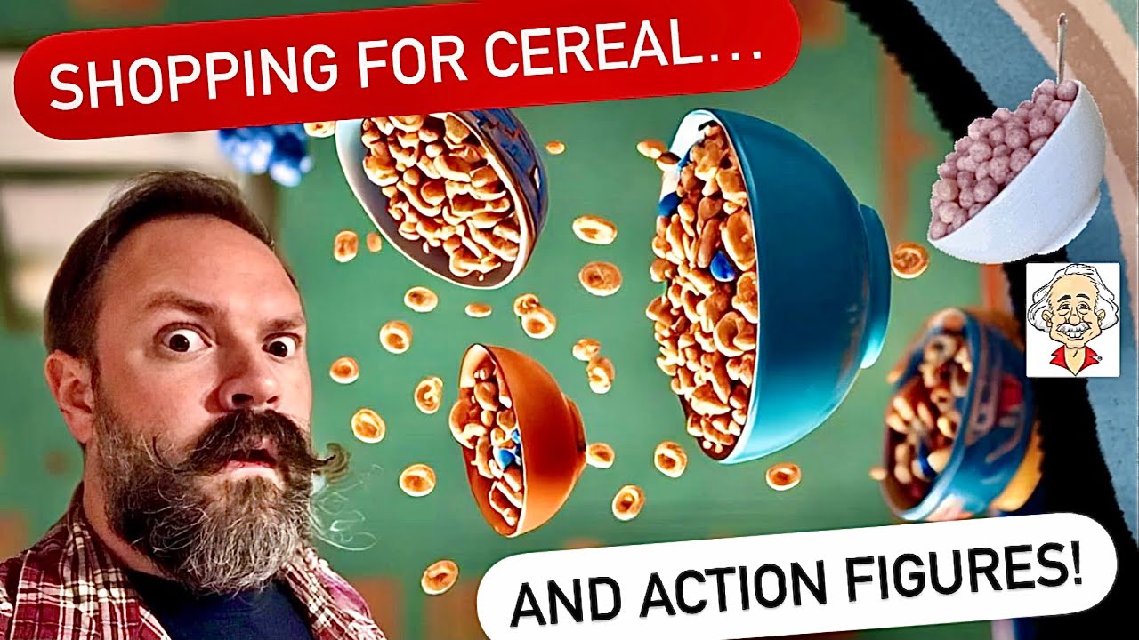 Hunting for Novelty Cereals and Action Figures Cereal Aisle and Toy
