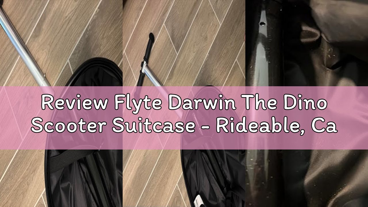 Review Flyte Darwin The Dino Scooter Suitcase - Rideable, Carry on Compliant 2-in-1 Children's Suitc