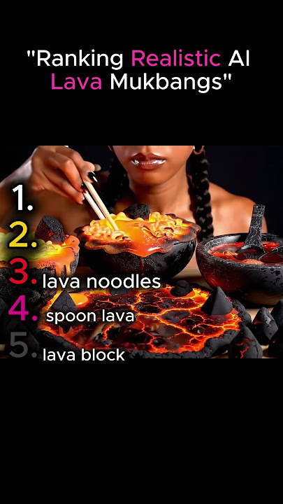Ranking Realistic AI Lava Mukbangs