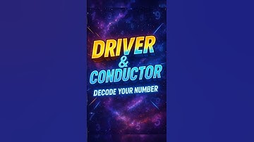 Numerology Driver & Conductor #numerology #ytshorts #reels #viral #viralvideo #shorts #shortsfeed