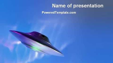 UFO PowerPoint Template by PoweredTemplate.com