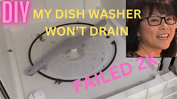 How do you unclog a dishwasher with baking soda and vinegar?