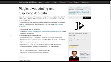 How to use Plugin "Auto Refresh API Ajax"