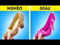 CÔ GÁI NGHÈO VS CÔ GÁI GIÀU TRONG THỬ THÁCH VẼ TRANH || Mẹo Vẽ Siêu Hay Và Thủ Thuật 123 GO!