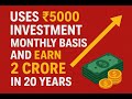 Invest 5000 monthly for 20 years and accumulate 2 crores. #financialmarket #independence #trading