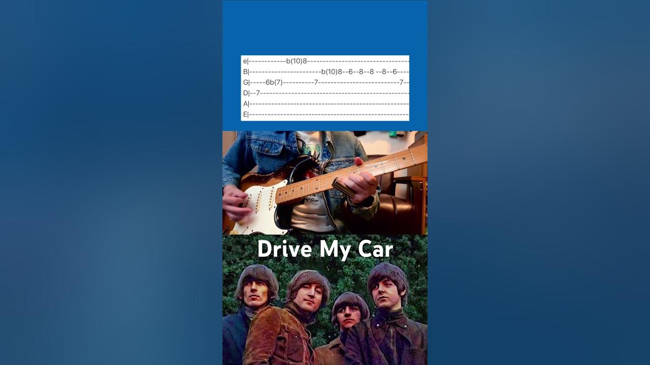 【TAB】Drive My Car / The Beatles（Guitar Solo）#60s#fender#shorts#johnlennon#ギター#ビートルズ