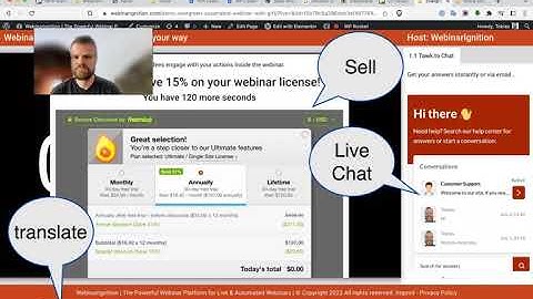 Do you also loose webinar attendees on actions in webinar room?