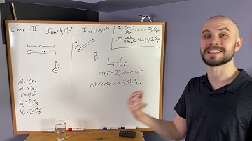Conservation of Angular Momentum - Ball and Rod Case III Solution - AP Physics