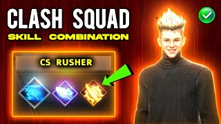 CS rusher Skill Combination 2024 - Best character combination for cs rank - Character combination