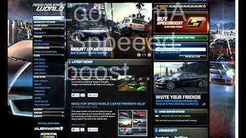 Free boost in nfs world (updated)