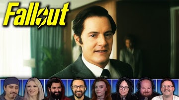 Reactors Reacting to BOMB DROPPING REVEAL and YOUNG HANK MACLEAN | Fallout 1x8 "The Beginning"