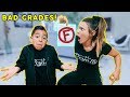 TELLING MY MOM I GOT BAD GRADES! *BAD REACTION* | The Royalty Family