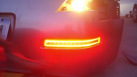 How to Install Nissan 350z Rear LED Turn Signals/ Remove Rear Bumper