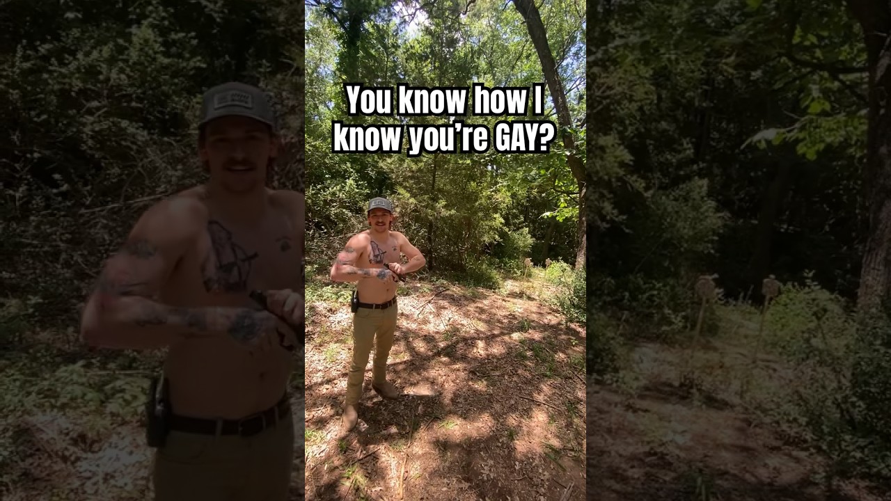 Gay Man Shoots Gun in the Woods