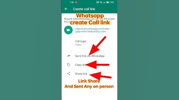 How to create Call link in WhatsApp #shorts #shortvideo