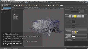 Ornatrix Maya: XGen to Ornatrix interop