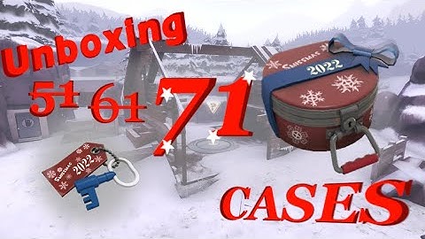 Unboxing 71 Winter 2022 Cosmetic Cases -  #tf2 #unboxing #unusual #teamfortress2 #christmas