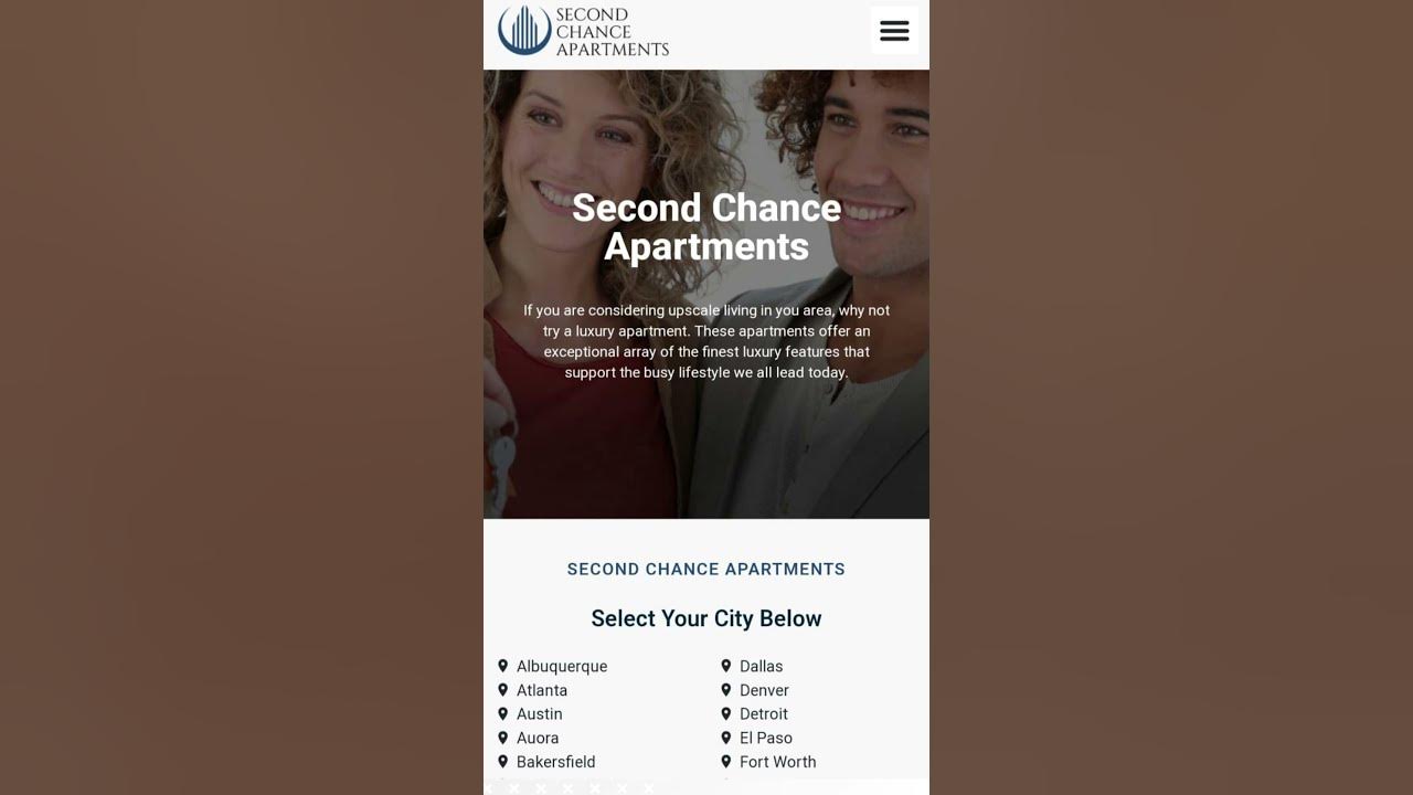 Discover Your Dream Home with Second Chance Apartments! Let us help you