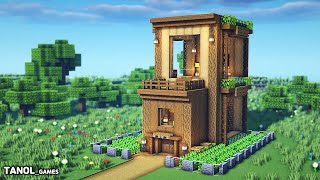 ⚒️Minecraft : How To Build a Luxury 2-Story Survival Wooden House by 타놀 게임즈-Tanol Games 17,218 views 9 months ago 19 minutes