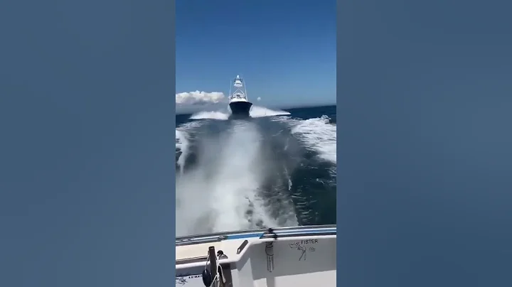 Wait for it...Insane flyby of the 72' Viking "Tami Ann"