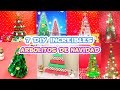 7 IDEAS ARBOLES DE NAVIDAD Fáciles y Baratos 🎄 DIY Navidad | Manualidades aPasos