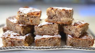 Quick & Easy: The BEST Softest Apple Walnut cake recipe in 10 minutes!